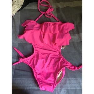 Pink monokini